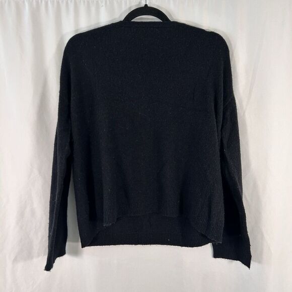 Jenni Kayne Wool Cashmere Sweater Women's XS Black Long Sleeve Crew Neck - Picture 8 of 9